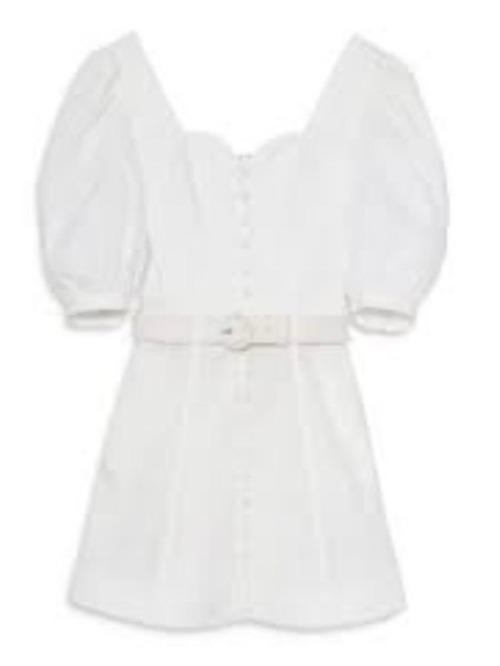 Jonathan Simkhai Standard Juno Belted Cotton Oxford Mini Dress Size Medium - Picture 3 of 3